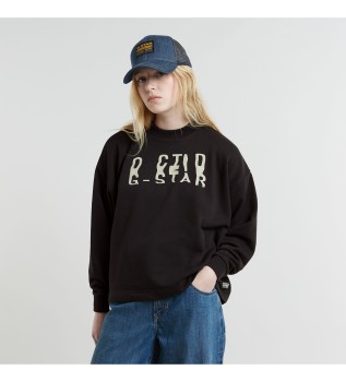 Sweatshirt Chroma Grafik Lose schwarz