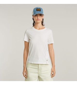 T-shirt de corte justo branca