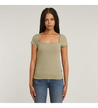 Sweet Heart Slim T-shirt beige