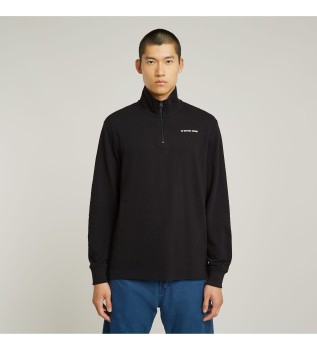 Tweeter Checquard Half Zip T-shirt noir