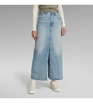 Jupe longue Viktoria bleu