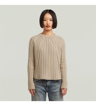 Washed beige jumper