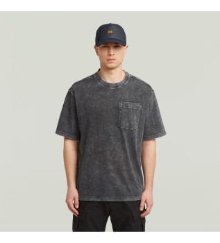 Koszulka z kieszenią w kolorze szarym