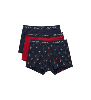 Confezione regalo con 3 boxer blu scuro