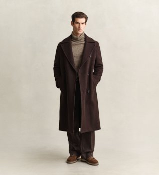 Bruine Uniform-jas met ceintuur