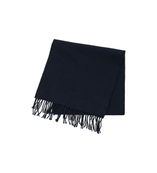 Ullhalsduk i marinbl frg