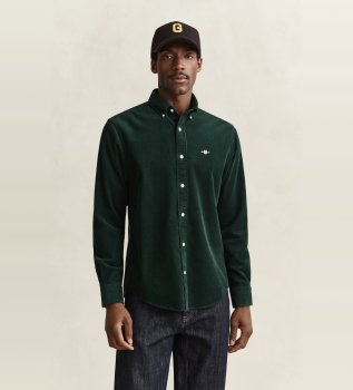Groen corduroy overhemd Archive Shield