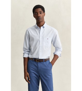 Camicia a quadri Vichy azzurro chiaro