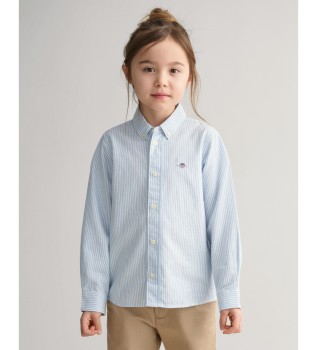 Shield Striped Oxford Shirt blue