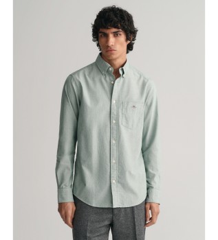 Regular Fit Oxford-skjorte grøn