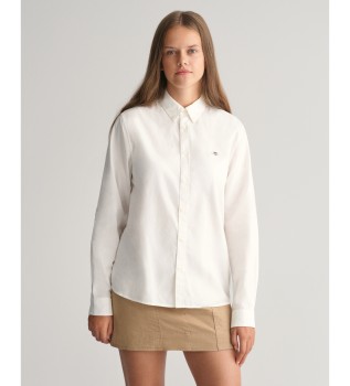 Camicia bianca per adolescenti con scudo Oxford