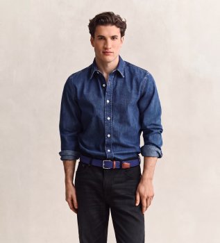 Chemise en jean bleu