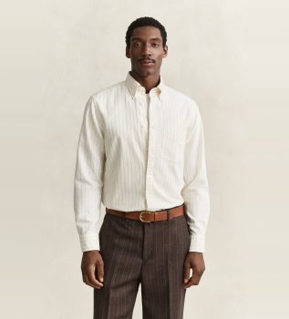 Camicia Reg Archive Oxford Stripe Shirt crema