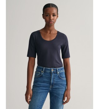 T-shirt  encolure ronde marine