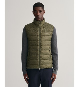 Gilet in piumino leggero verde