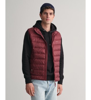 Gilet in piumino leggero marrone