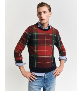 Camisola xadrez vermelha