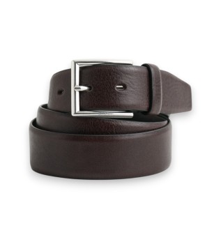 Cinturón de piel marrón