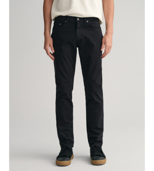 Jeans de corte regular negro