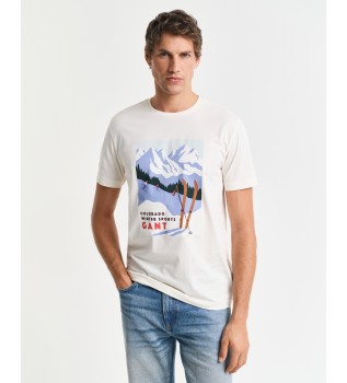T-shirt with white Winter Sports design