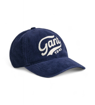 Corduroy Washed Cap Graphic navy