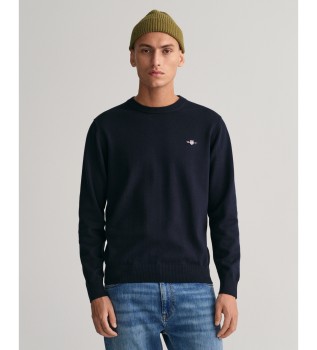 Classic navy crew neck jumper