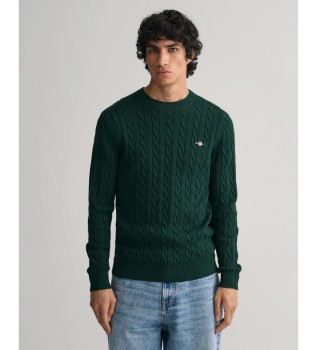 Green crew neck jumper