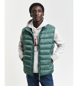 Gilet in piumino verde chiaro