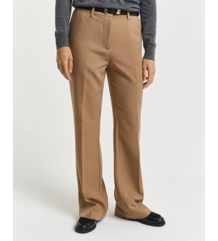 Pantalon habillé Slim Fit évasé beige