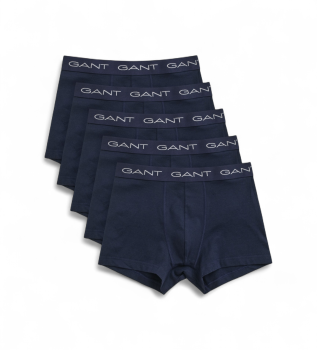 Set di 5 boxer Max blu navy
