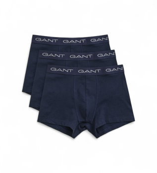 Set di 3 boxer blu navy semplici