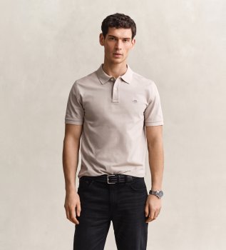 Polo Regular Fit Classique beige