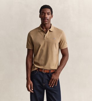 Polo Regular Fit Classique marron