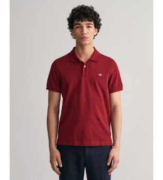 Piqu-Poloshirt Regular Fit Shield rot