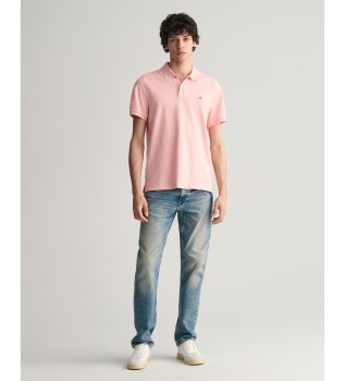 Pique polo shirt Regular Fit Shield pink