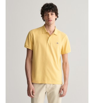 Pique polo shirt Regular Fit Shield yellow