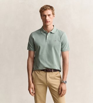 Polo Regular Fit Classique vert