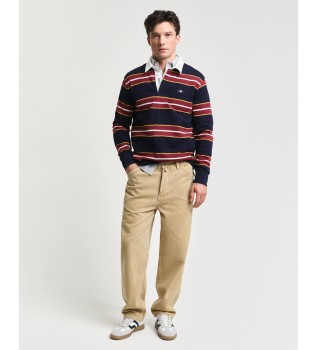 Relaxed Fit Canvas beige trousers