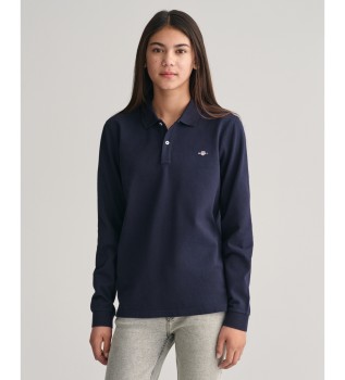 Polo in piqu Navy Shield