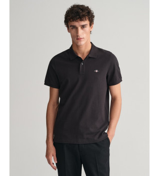 Polo Piqué Regular Fit Shield preto