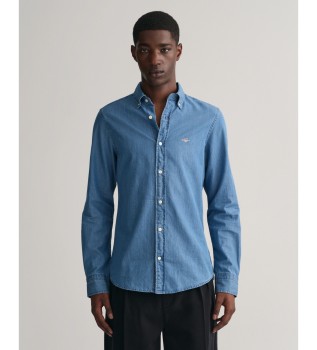 Chemise slim bleu