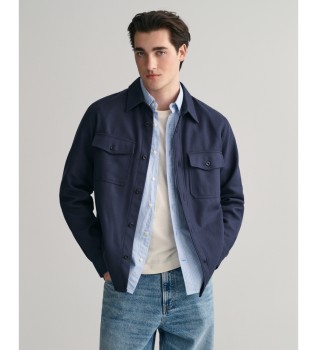 Twill overhemd Zwaar marineblauw