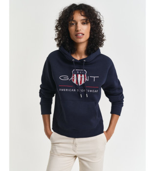 Archive Shield Hooded Sweatshirt marine