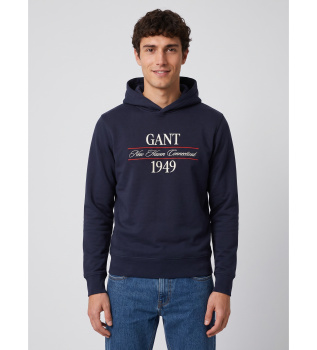 Sudadera Gráfica con Capucha marino