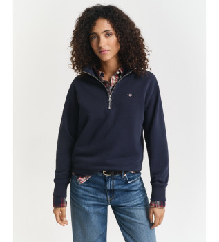 Sweat Shield à demi-zip marine