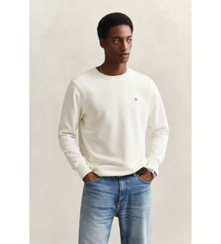Shield sweatshirt med rund hals off-white