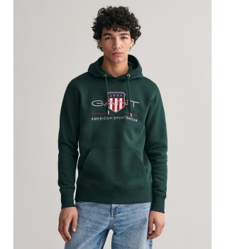 Archive Shield hoodie green