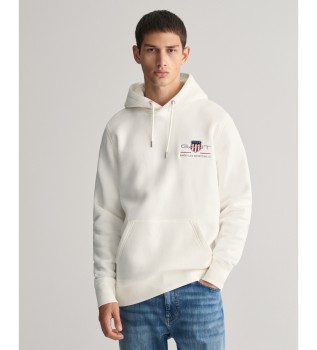 Archive Shield Hoodie Medium White