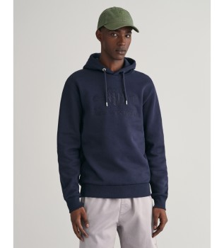 Tonal Archive Shield Hoodie Navy