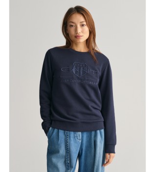 Tonalna majica Archive Shield Sweatshirt navy